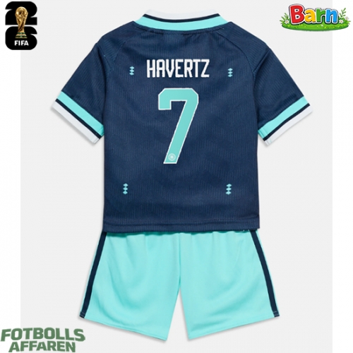 Tyskland Kai Havertz #7 Bortaställ Barn VM 2026 Kortärmad (+ Korta byxor)